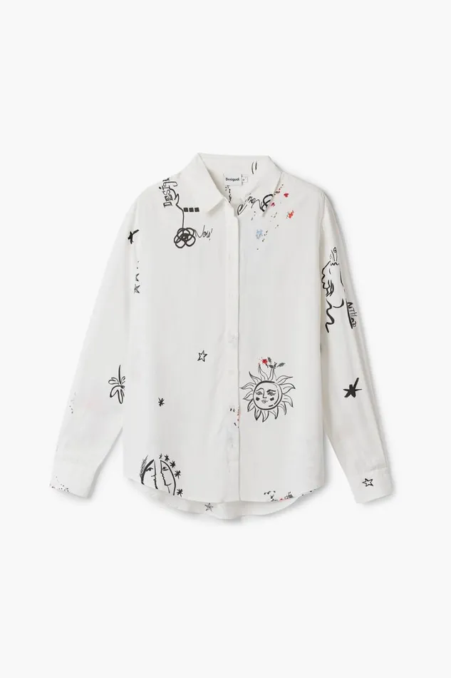 Shirts And Blouses Women Desigual Printed Shirt White