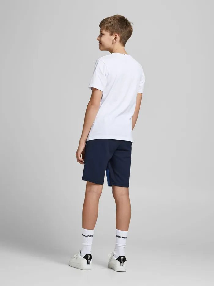 Shirts JACK and JONES Junior BOYS INTERLOCK COLOUR BLOCK SWEAT SHORTS Blue Navy Blazer Popular