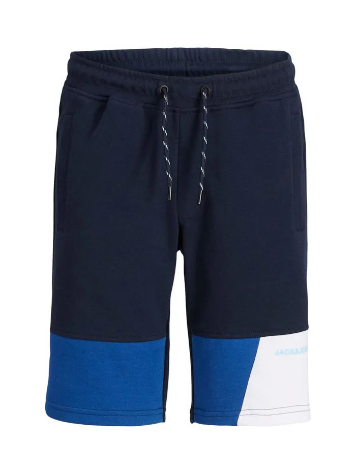 Shirts JACK and JONES Junior BOYS INTERLOCK COLOUR BLOCK SWEAT SHORTS Blue Navy Blazer Popular