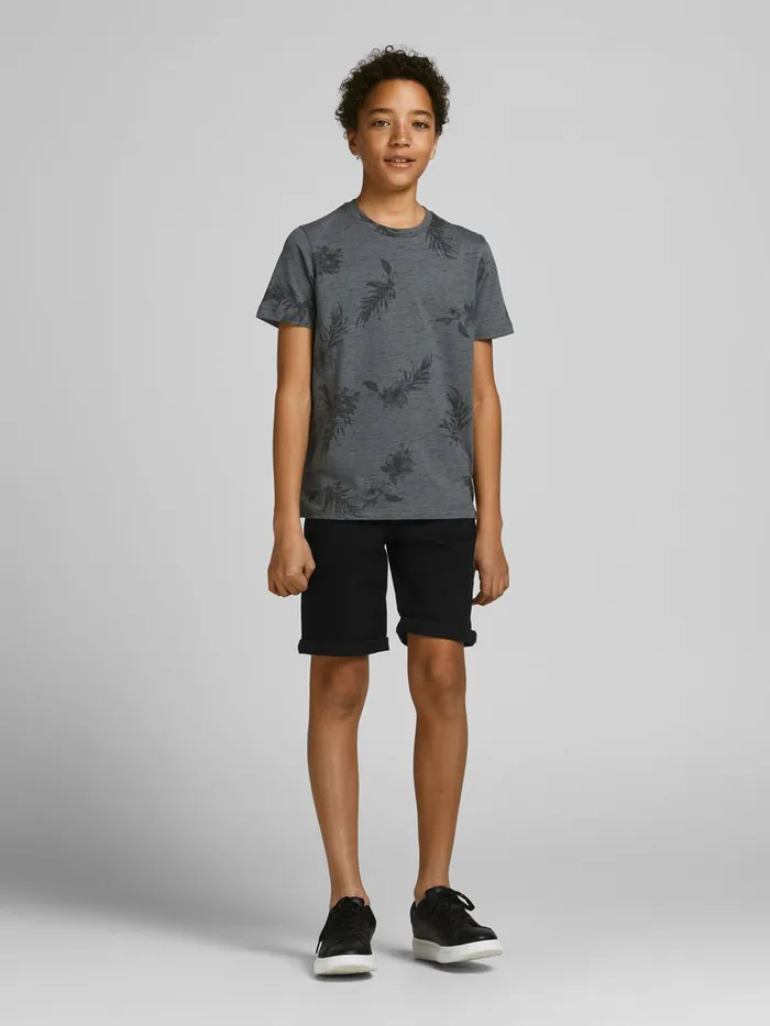 Shirts JACK and JONES Junior BOYS RICK ORIGINAL DENIM SHORTS Black Black Denim Cheap On Sale