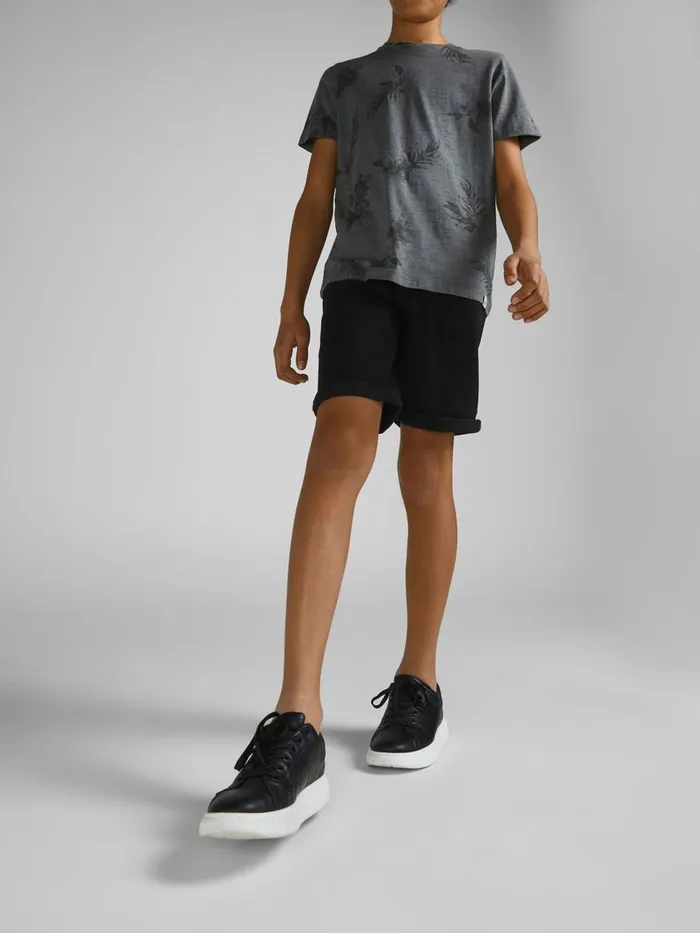 Shirts JACK and JONES Junior BOYS RICK ORIGINAL DENIM SHORTS Black Black Denim Cheap On Sale