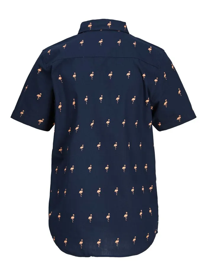 Shirts JACK and JONES Junior BOYS SHORT SLEEVED SHIRT Blue Navy Blazer Popular