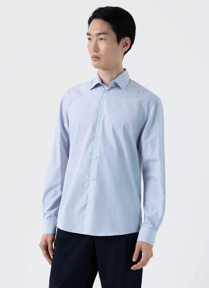 Shirts Men ussunspel Sea Island Cotton Shirt NavyWhite Shirts Men ussunspel Sea Island Cotton Shirt NavyWhite