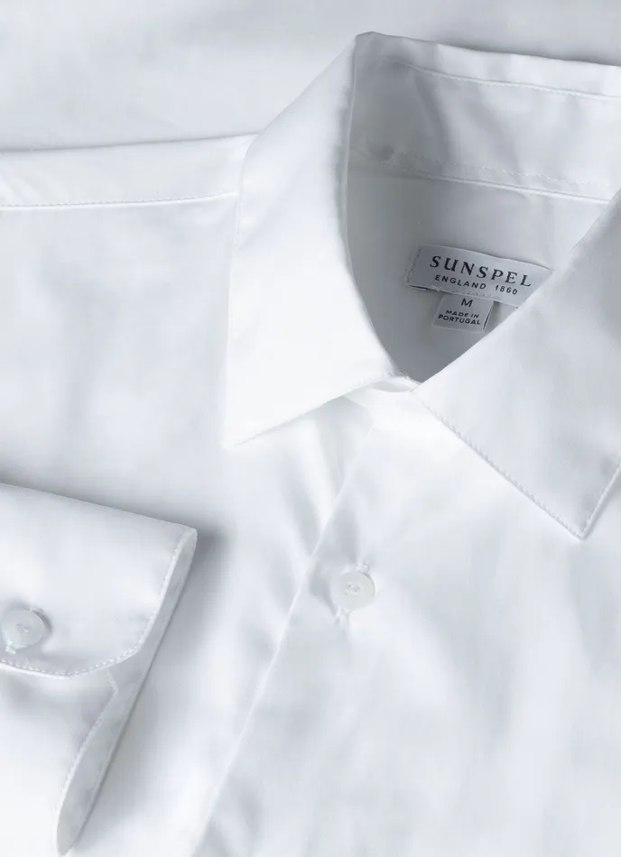 Shirts ussunspel Men Cotton Stretch Shirt White Shirts ussunspel Men Cotton Stretch Shirt White