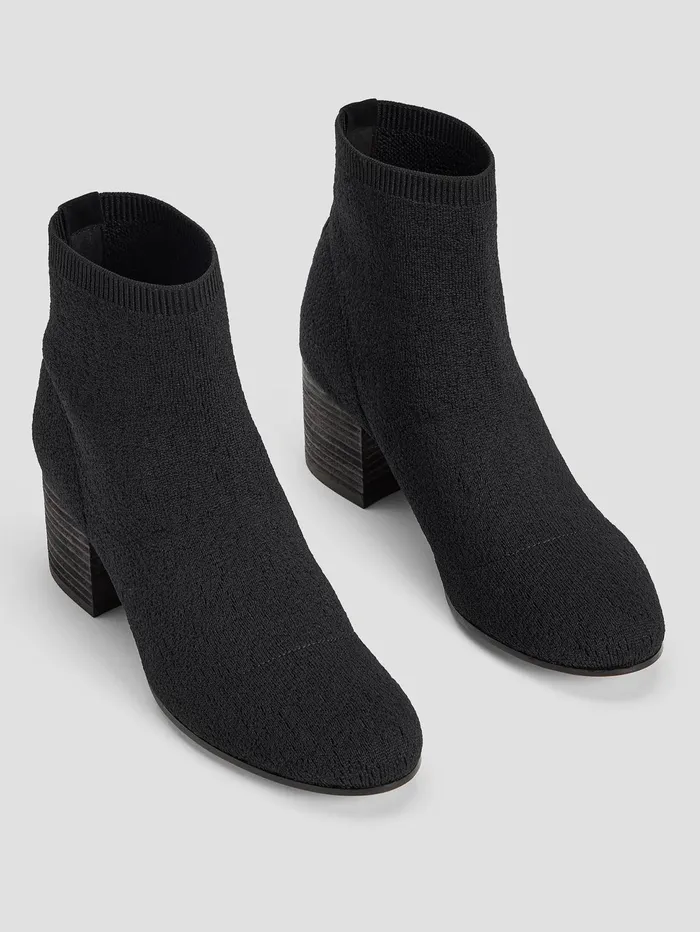 Shoes Women Eileen Fisher Oriel Recycled Stretch Knit Bootie Black