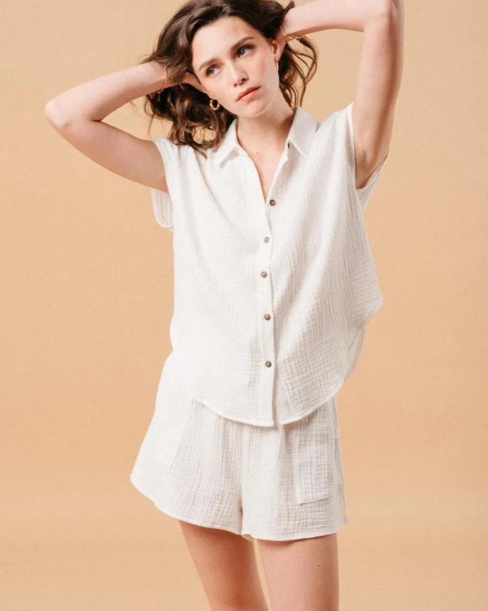 SHORT ECRU MINI Shop Grace and Mila Shorts