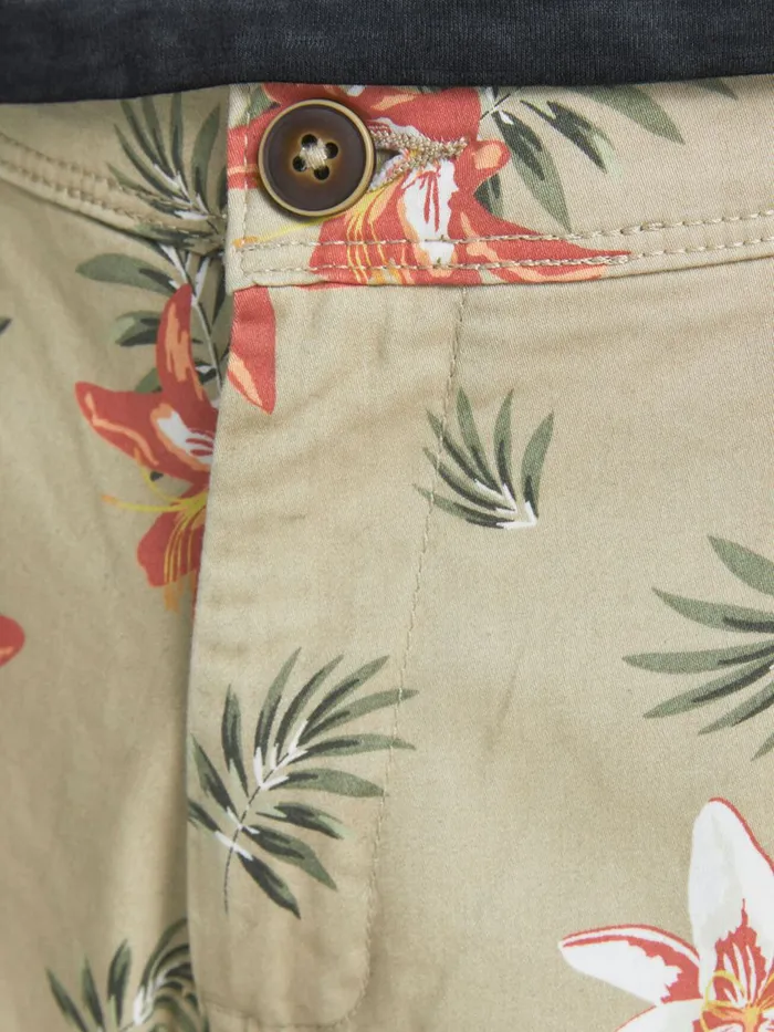 Shorts JACK and JONES Mens BOWIE JJ SHORTS Beige White Pepper Cheap On Sale