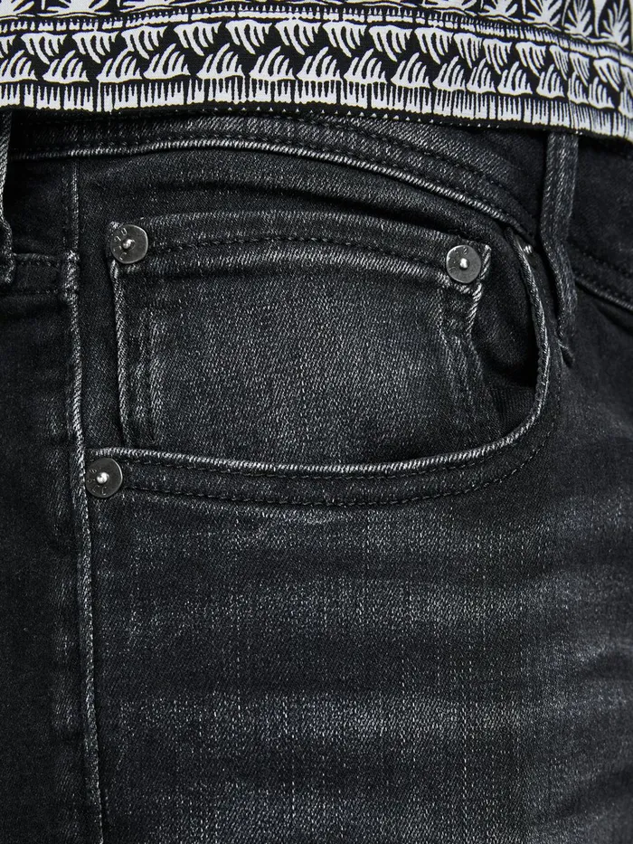 Shorts JACK and JONES Mens RICK ORG JJ 557 50SPS DENIM SHORTS Black Black Denim For Sale