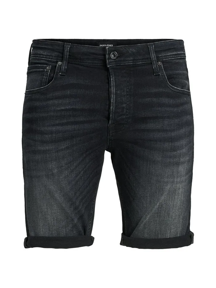 Shorts JACK and JONES Mens RICK ORG JJ 557 50SPS DENIM SHORTS Black Black Denim For Sale