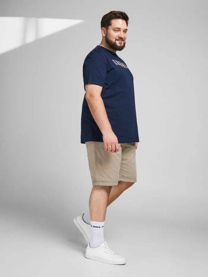 Shorts JACK and JONES Mens RICK ORIGINAL PLUS SIZE SHORTS Beige Crockery On Sale