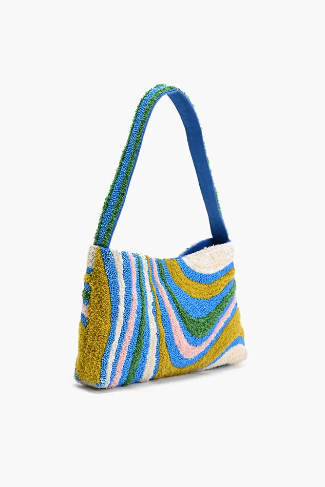 Shoulder Bags America and Beyond Women Oceanic Waveform Shoulder Bag