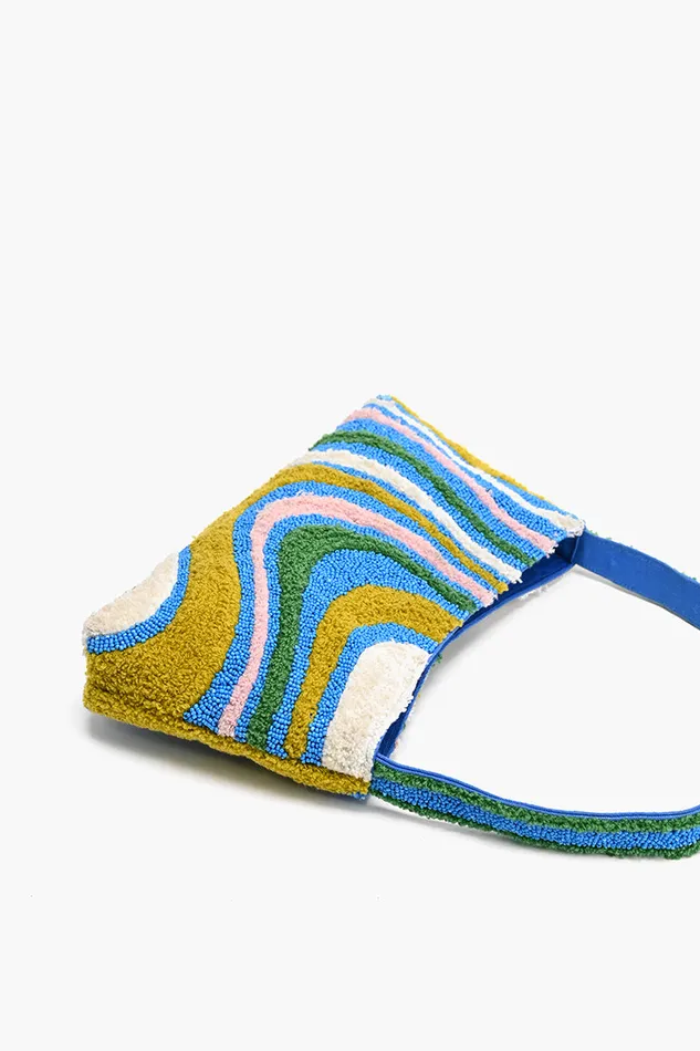 Shoulder Bags America and Beyond Women Oceanic Waveform Shoulder Bag