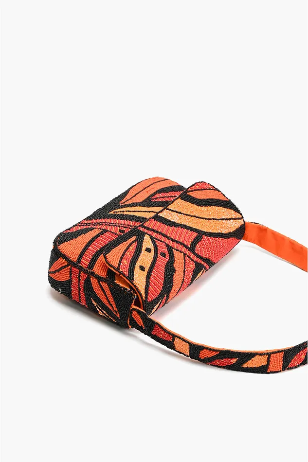 Shoulder Bags America and Beyond Women Orange Petal Canopy Shoulder Bag