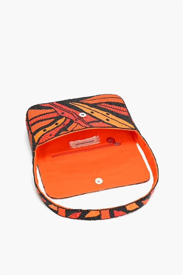 Shoulder Bags America and Beyond Women Orange Petal Canopy Shoulder Bag