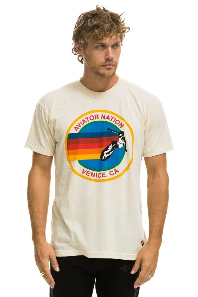 Signature Tee 8211 Vintage White WomenMen Aviator Nation Tees