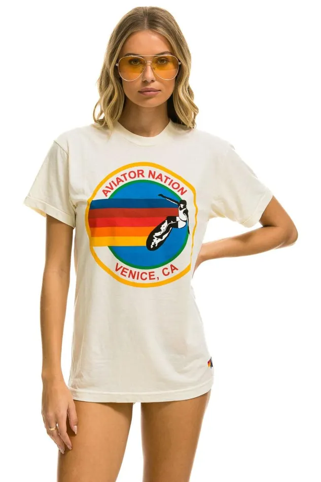 Signature Tee 8211 Vintage White WomenMen Aviator Nation Tees