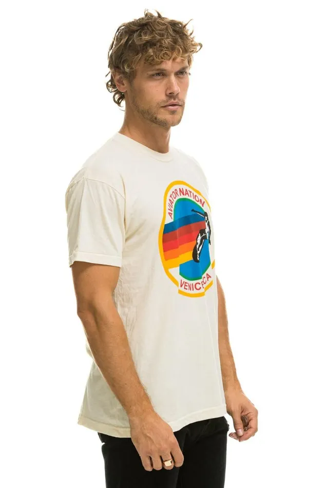 Signature Tee 8211 Vintage White WomenMen Aviator Nation Tees