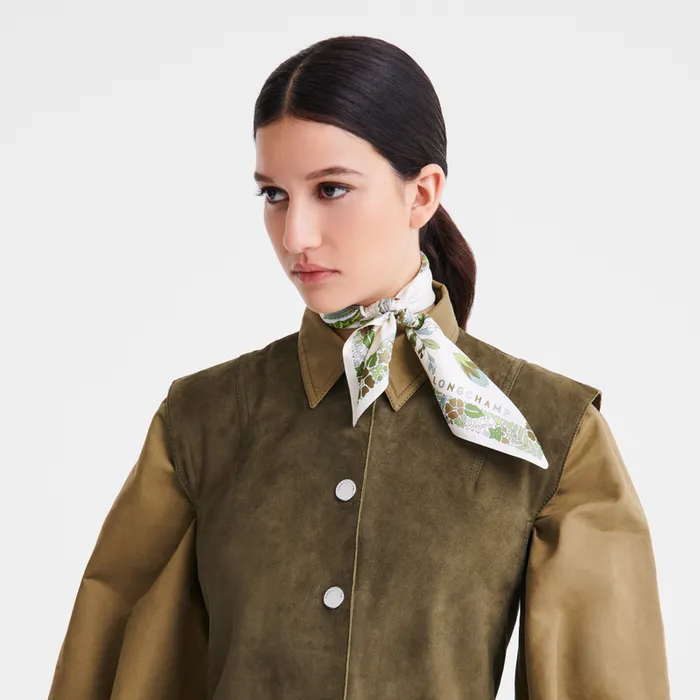 Silk Scarves Longchamp Women Fort Longchamp Silk scarf 50 Laurel