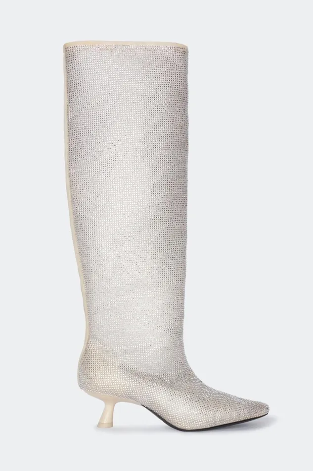 Simon Miller Boots Women Crystal Tall Kuki Boot In Seashell