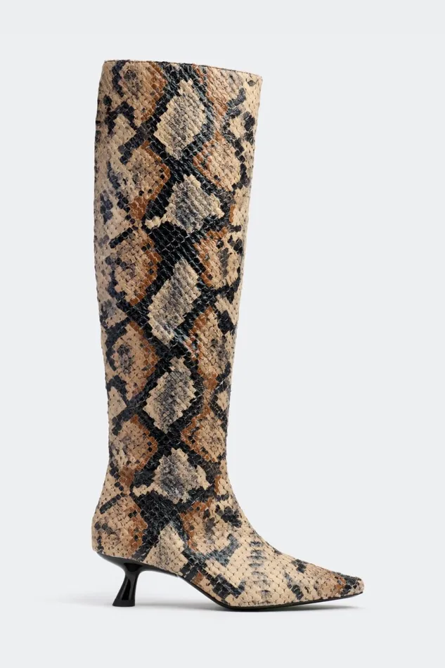 Simon Miller Boots Women Snake Tall Kuki Boot In Snake Print