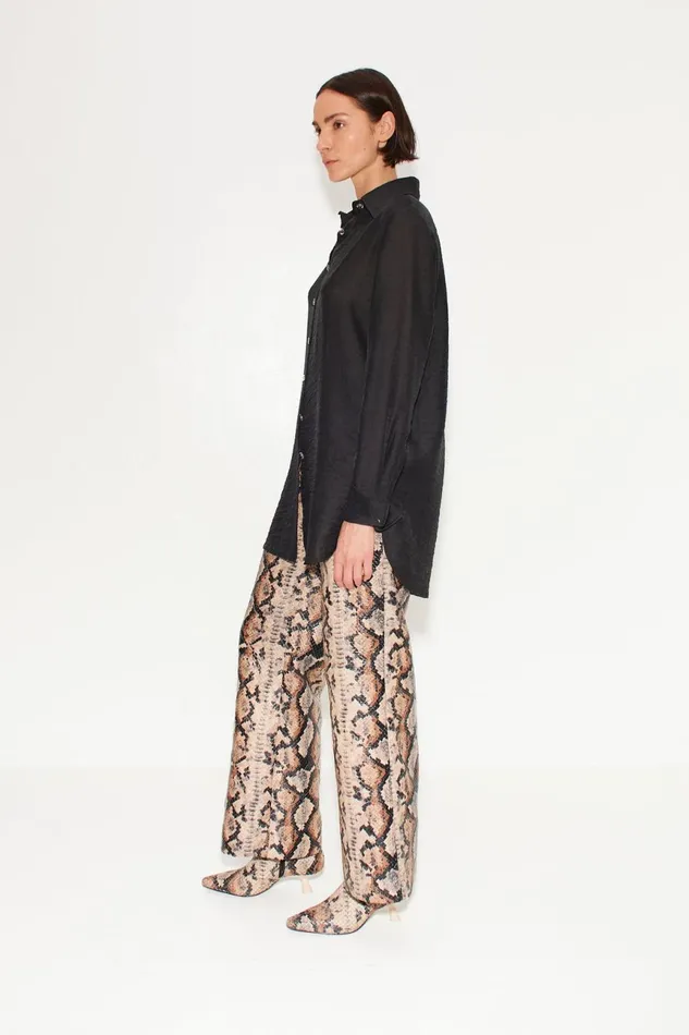 Simon Miller Bottoms Women Pia Vegan Snake Pant In Snake Print Vegan Leather Simon Miller Bottoms Women Pia Vegan Snake Pant In Snake Print Vegan Leather
