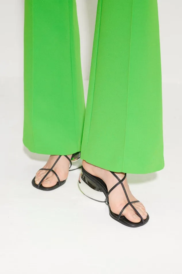 Simon Miller Bottoms Women Zypresse Crepe Pants In Gummy Green