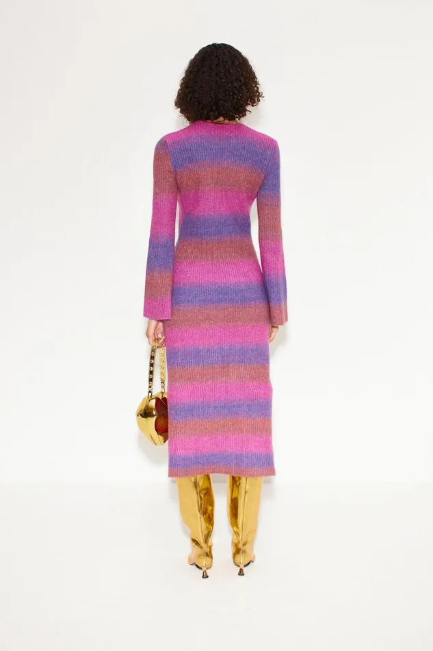 Simon Miller Dresses Women Axon Dress In Distorted Stripe Simon Miller Dresses Women Axon Dress In Distorted Stripe