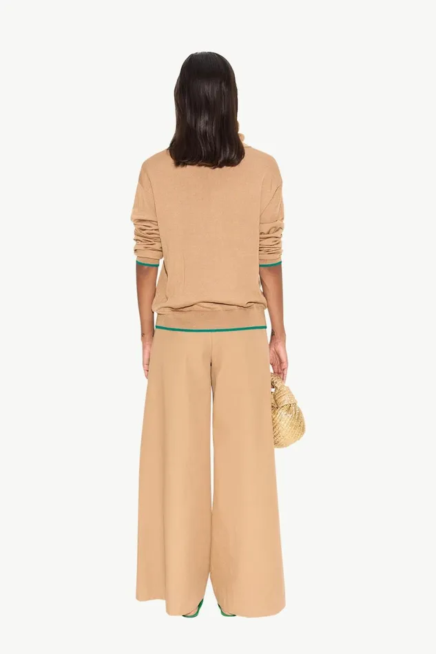 Simon Miller Knitwear Women Marcel Polo Sweater In Khaki Merino Wool Simon Miller Knitwear Women Marcel Polo Sweater In Khaki Merino Wool