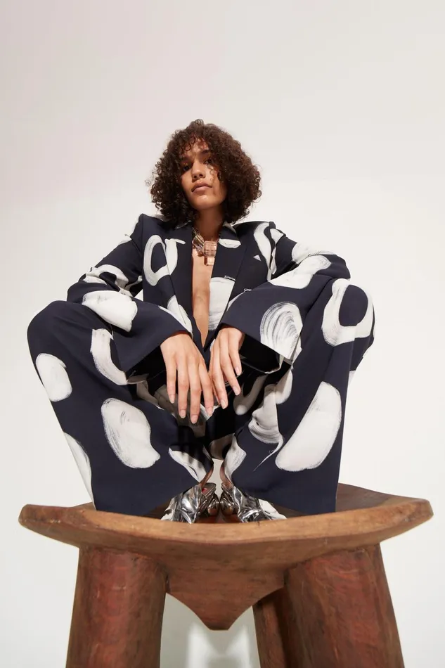 Simon Miller Outerwear Women Lennox Crepe Jacket In Painted Dot Simon Miller Outerwear Women Lennox Crepe Jacket In Painted Dot
