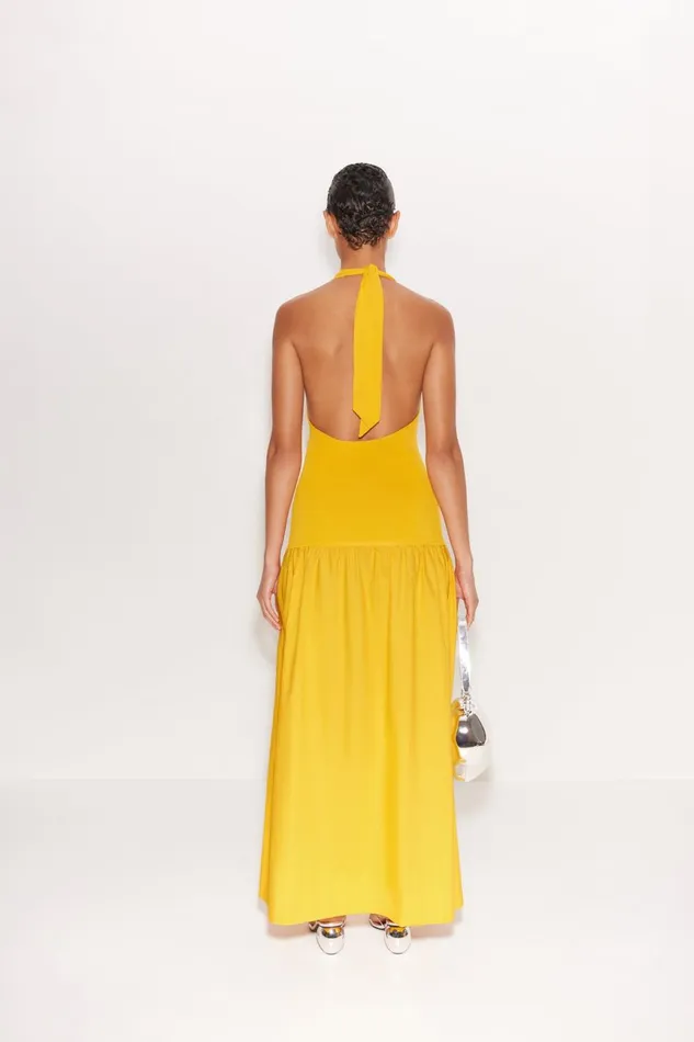 Simon Miller Poplin Women Junjo Combo Dress In Sherbert Orange Simon Miller Poplin Women Junjo Combo Dress In Sherbert Orange