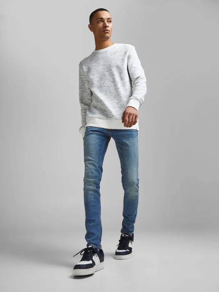 Skinny Jeans JACK and JONES Mens LIAM ORIGINAL AM 714 SPS SKINNY FIT JEANS Blue Blue Denim