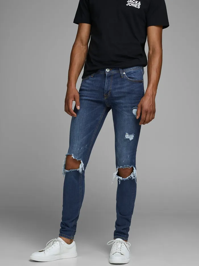 Skinny Jeans JACK and JONES Mens TOM ORIGINAL AM 849 SKINNY FIT JEANS Blue Blue Denim Skinny Jeans JACK and JONES Mens TOM ORIGINAL AM 849 SKINNY FIT JEANS Blue Blue Denim