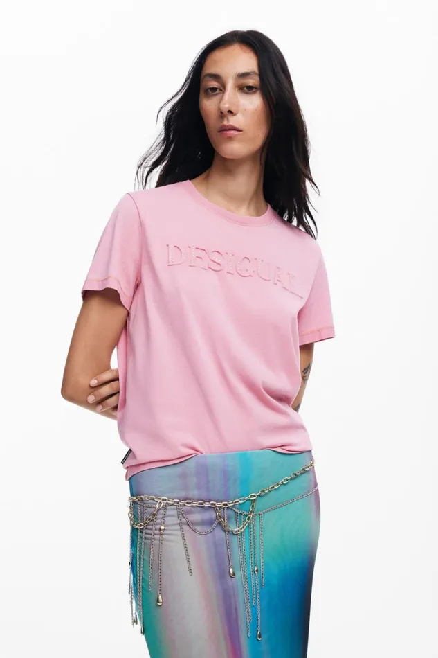 Skirts And Shorts Women Desigual Tulle Skirt With Gradient Effect Green