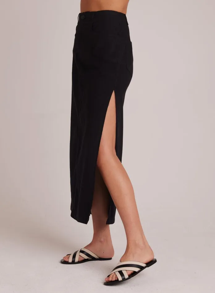 Skirts Women Bella Dahl Indigo Side Slit Skirt 8211 Black Skirts Women Bella Dahl Indigo Side Slit Skirt 8211 Black