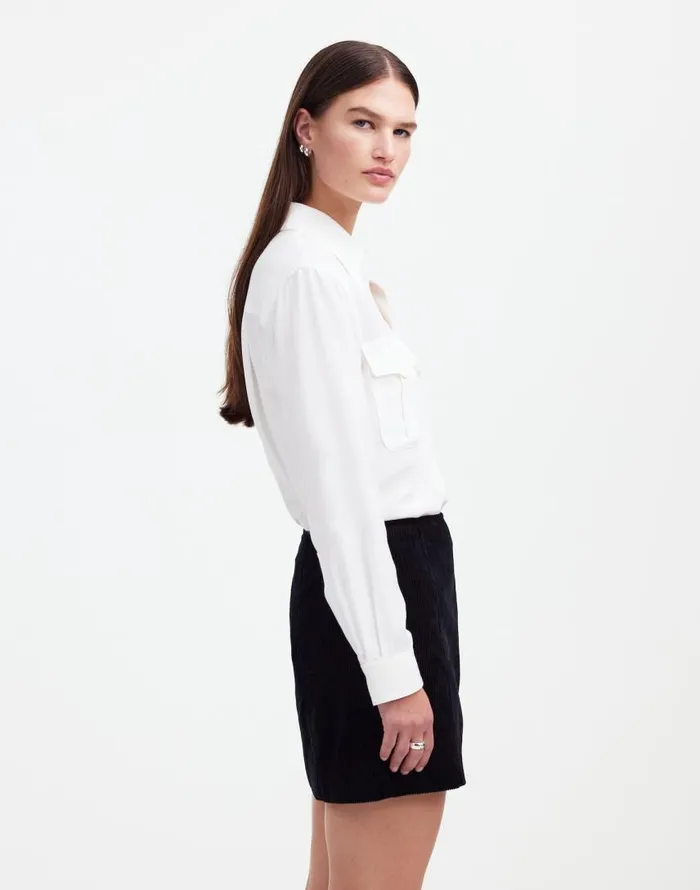 Skirts Women Madewell Alexa Chung For Madewell Corduroy Mini Skirt Jet Black