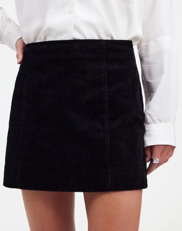 Skirts Women Madewell Alexa Chung For Madewell Corduroy Mini Skirt Jet Black