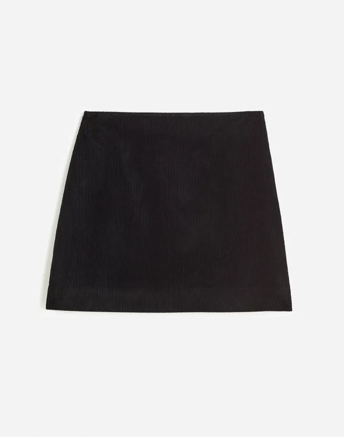 Skirts Women Madewell Alexa Chung For Madewell Corduroy Mini Skirt Jet Black