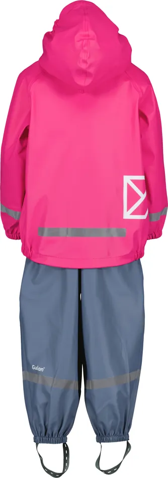 Slaskeman Kids039 Set Galon True Pink Kids Didriksons Unlined Rain Set