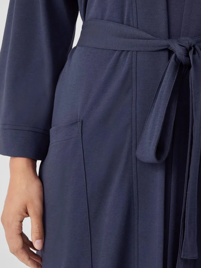 Sleepwear Women Eileen Fisher Organic Cotton Interlock Sleep Robe Indigo