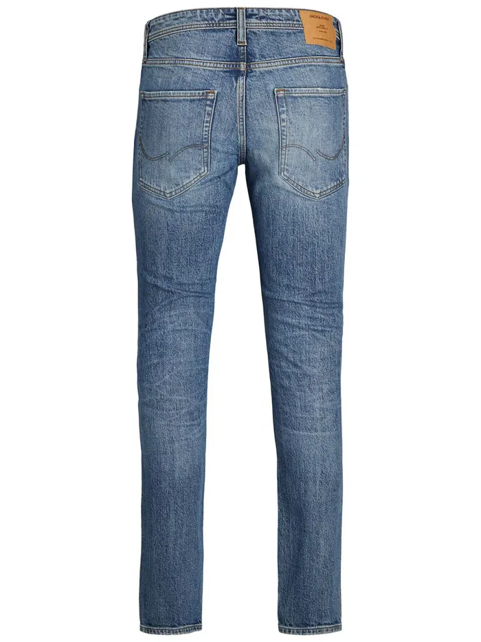 Slim and Straight Jeans JACK and JONES Mens TIM ORIGINAL AM 231 SLIMSTRAIGHT FIT JEANS Blue Blue Denim