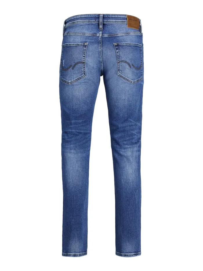 Slim and Straight Jeans JACK and JONES Mens TIM ORIGINAL SPK 001 SLIMSTRAIGHT FIT JEANS Blue Blue Denim