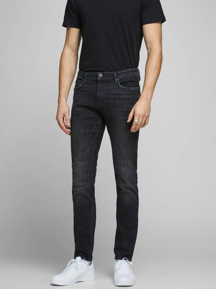 Slim Jeans JACK and JONES Mens GLENN FELIX AM 135 50SPS SLIM FIT JEANS Black Black Denim Slim Jeans JACK and JONES Mens GLENN FELIX AM 135 50SPS SLIM FIT JEANS Black Black Denim