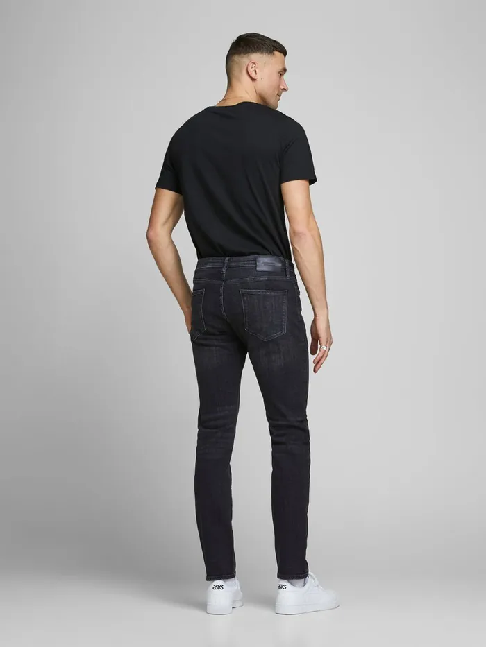 Slim Jeans JACK and JONES Mens GLENN FELIX AM 135 50SPS SLIM FIT JEANS Black Black Denim