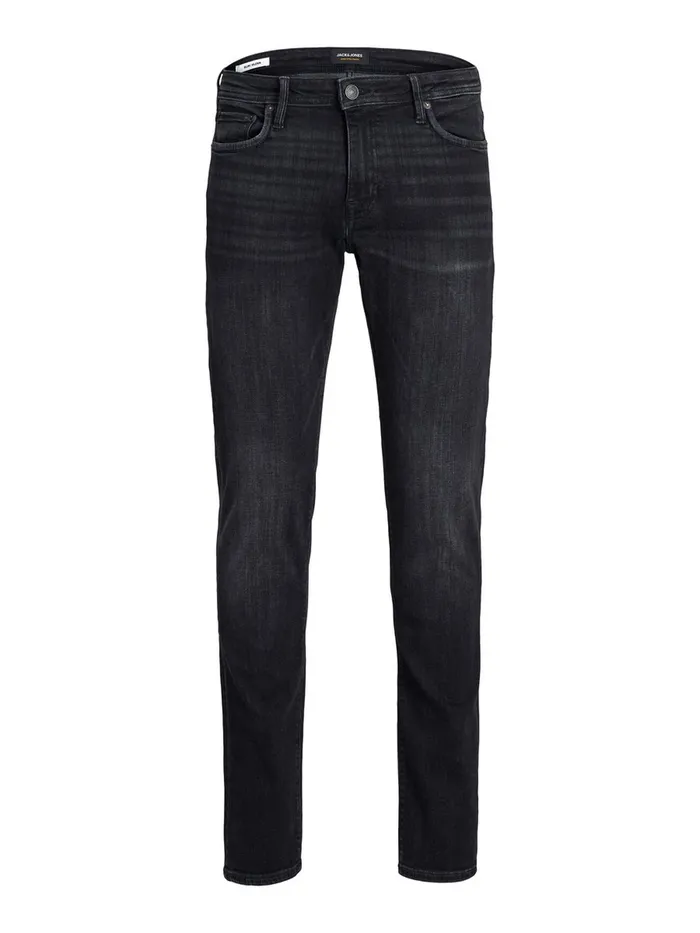 Slim Jeans JACK and JONES Mens GLENN FELIX AM 135 50SPS SLIM FIT JEANS Black Black Denim