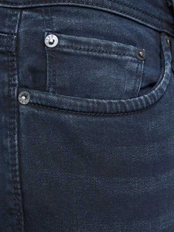 Slim Jeans JACK and JONES Mens GLENN FELIX AM 458 PCW SPS SLIM FIT JEANS Blue Black Denim