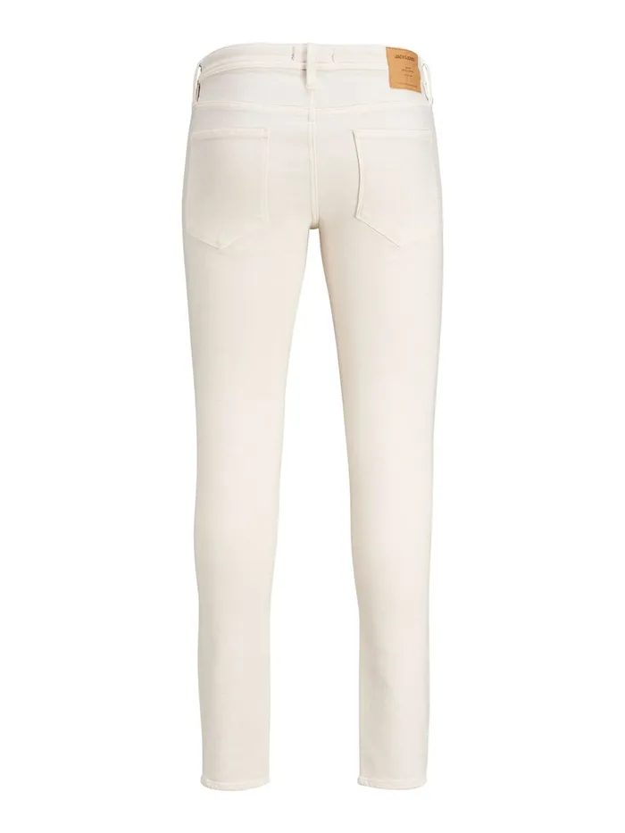 Slim Jeans JACK and JONES Mens GLENN FELIX CJ 340 SLIM FIT JEANS White Ecru