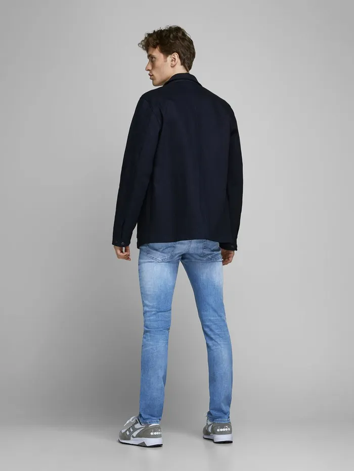 Slim Jeans JACK and JONES Mens GLENN ORG JOS 588 LID 50SPS SLIM FIT JEANS Blue Blue Denim