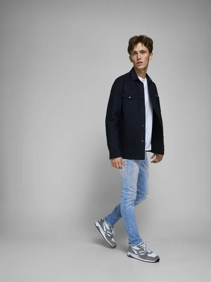 Slim Jeans JACK and JONES Mens GLENN ORG JOS 588 LID 50SPS SLIM FIT JEANS Blue Blue Denim