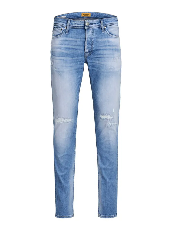 Slim Jeans JACK and JONES Mens GLENN ORG JOS 588 LID 50SPS SLIM FIT JEANS Blue Blue Denim