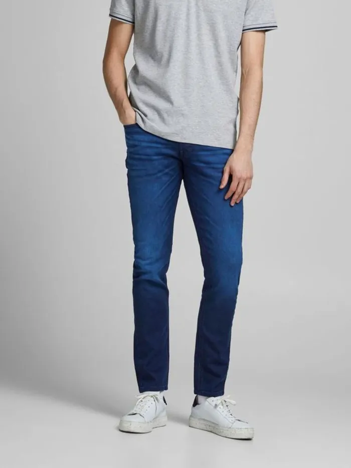 Slim Jeans JACK and JONES Mens GLENN ORIGINAL GE 106 INDIGO KNIT SLIM FIT JEANS Blue Blue Denim Slim Jeans JACK and JONES Mens GLENN ORIGINAL GE 106 INDIGO KNIT SLIM FIT JEANS Blue Blue Denim